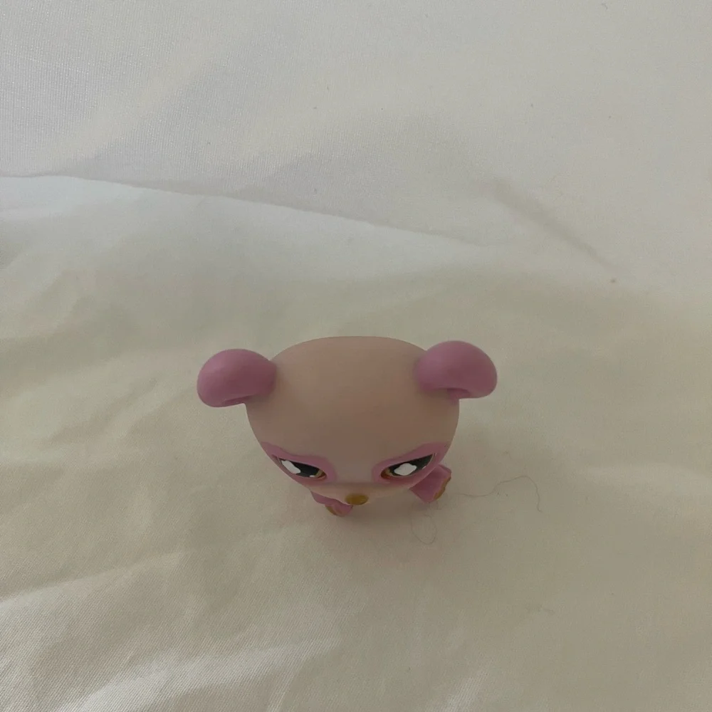 LPS Pink PANDA BEAR #899 Brown Eyes Authentic Littlest Pet Shop LPS